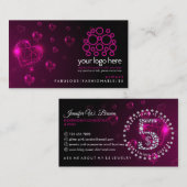 ジュエリーコンサルタント常に素晴らしいファッショナブル 名刺 (正面/裏面)