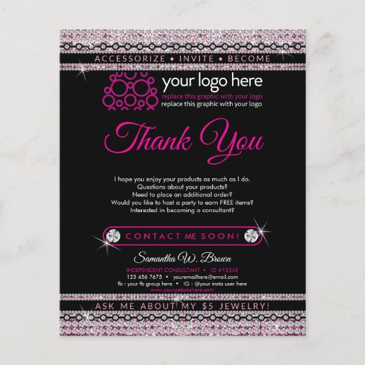 ジュエリーサンキューフライヤー チラシ (正面)