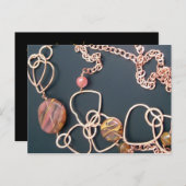 ジュエリーショーの招待状 インビテーションポストカード (正面/裏面)