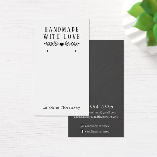 ジュエリーシンプルイヤリングディスプレイグレーカード (デスク)