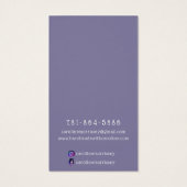 ジュエリーシンプルイヤリングディスプレイパープルカード (裏面)