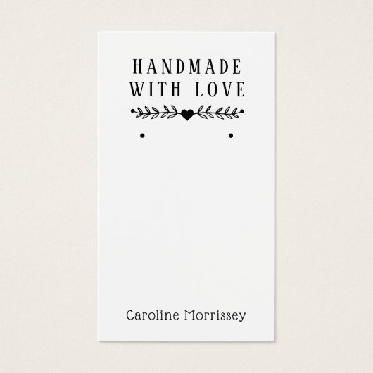 ジュエリーシンプルイヤリングディスプレイパープルカード (正面)