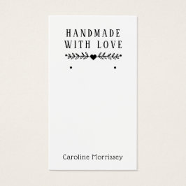 ジュエリーシンプルイヤリングディスプレイブルーカード