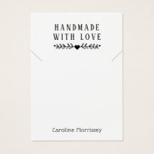 ジュエリーシンプルネックレスディスプレイグレーカード