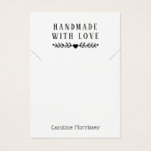 ジュエリーシンプルネックレスディスプレイパープルカード (正面)