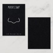 ジュエリースタッド表示カード 名刺 (正面/裏面)