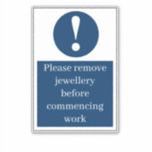 ジュエリーステッカーの削除 シール (正面)