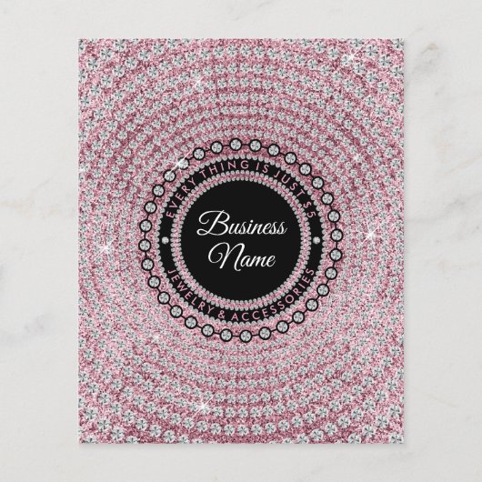 ジュエリーストアの価格表 チラシ (裏面)