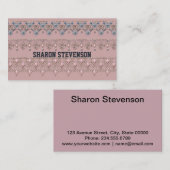 ジュエリーストアエレガント、 名刺 (正面/裏面)