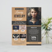 ジュエリーストアフライヤーテンプレート (スタンド正面)