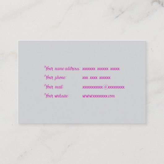 ジュエリーストアロゴ 名刺 (裏面)