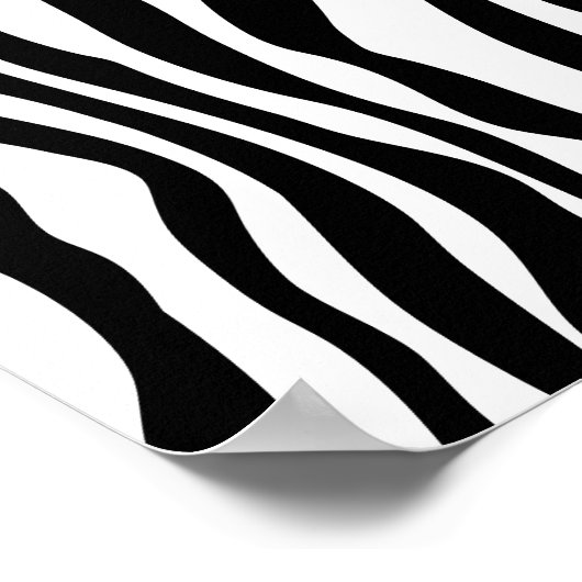 ジュエリーセールダマスクサロンゼブラバレンタイン ポスター (角)