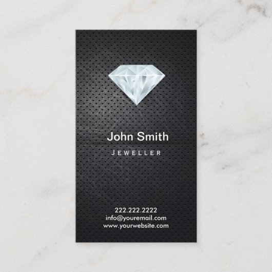 ジュエリーダークメタル&ダイヤモンド 名刺 (正面)