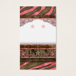 ジュエリーディスプレイカードかわいいゼブラスター