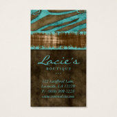 ジュエリーディスプレイカードキュートゼブラウェスタン (裏面)