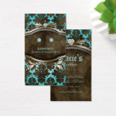 ジュエリーディスプレイカードヴィンテージダマスクハート (デスク)