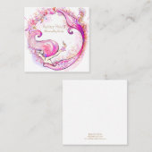 ジュエリーディスプレイカード – ネックレス スクエア名刺 (正面/裏面)