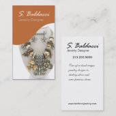 ジュエリーデザイナーカスタムの宝石屋 名刺 (正面/裏面)