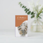 ジュエリーデザイナーカスタムの宝石屋 名刺 (スタンド正面)