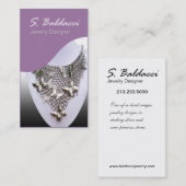 ジュエリーデザイナーカスタムの宝石屋 名刺 (正面/裏面)