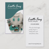 ジュエリーデザイナーカスタムの宝石屋 名刺 (正面/裏面)