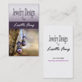 ジュエリーデザイナーカスタムの宝石屋 名刺 (正面/裏面)