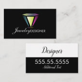 ジュエリーデザイナージェムクリスタル名刺 名刺 (正面/裏面)