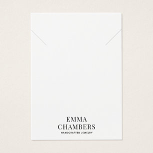 ジュエリーデザイナーネックレスブレスレット名刺