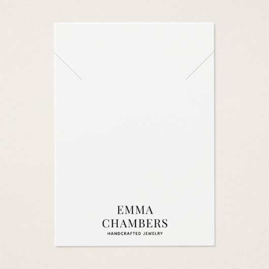 ジュエリーデザイナーネックレスブレスレット名刺 (正面)
