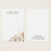 ジュエリーデザイナーピンク金ゴールドグリッターワイルドフラワー (正面&裏面)