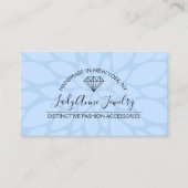 ジュエリーデザイナーブティックダイヤモンドビーズ宝石 名刺 (正面)