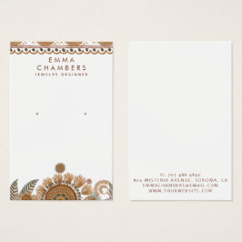 ジュエリーデザイナーボホテラコッタイヤリングジュエリー