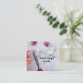 ジュエリーデザイナー名刺 スクエア名刺 (スタンド正面)