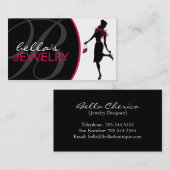 ジュエリーデザイナー名刺 名刺 (正面/裏面)