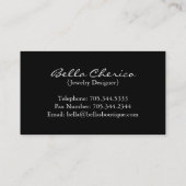 ジュエリーデザイナー名刺 名刺 (裏面)