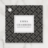 ジュエリーデザイナー白黒Motifパターン価格 フェイバータグ (正面)