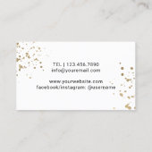 ジュエリーデザイナー金ゴールド植物銀杏ロゴ 名刺 (裏面)