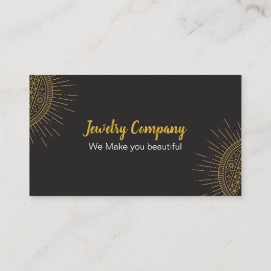 ジュエリーデザイナー/販売者の名刺 名刺 (裏面)