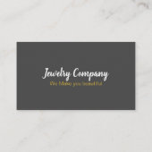 ジュエリーデザイナー/販売者の名刺 名刺 (裏面)