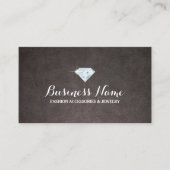 ジュエリーデザイモダンナダイヤモンドレエレガントザー 名刺 (正面)