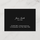 ジュエリーデザインスタイリッシュ金ゴールドグリッターモダン 名刺 (裏面)