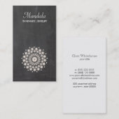 ジュエリーデザイ素朴ナーロータスフラワー 名刺 (正面/裏面)