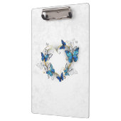 ジュエリーハートと蝶モルフォ クリップボード (左)