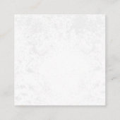 ジュエリーハートと蝶モルフォ スクエア名刺 (裏面)