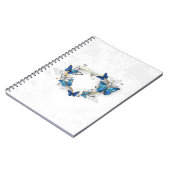 ジュエリーハートと蝶モルフォ ノートブック (左側)