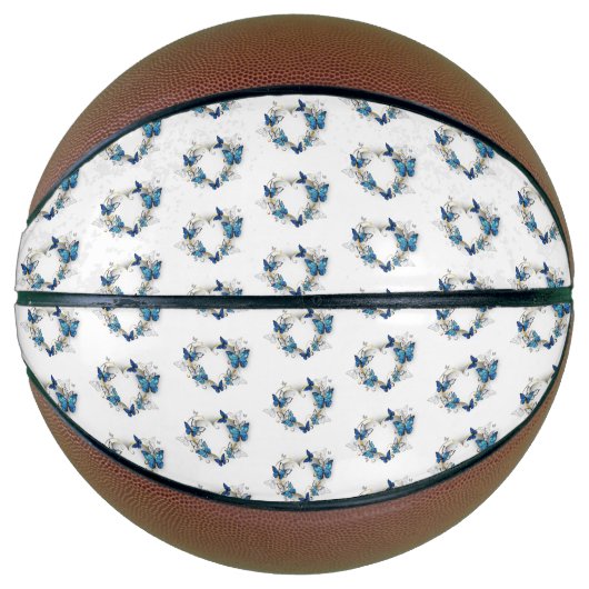 ジュエリーハートと蝶モルフォ バスケットボール (正面)