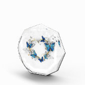 ジュエリーハートと蝶モルフォ フォトブロック (右)