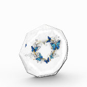 ジュエリーハートと蝶モルフォ フォトブロック (左)