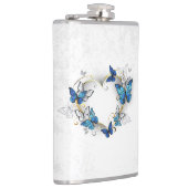 ジュエリーハートと蝶モルフォ フラスク (右)