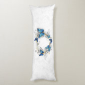 ジュエリーハートと蝶モルフォ ボディピロー (裏面 (縦))